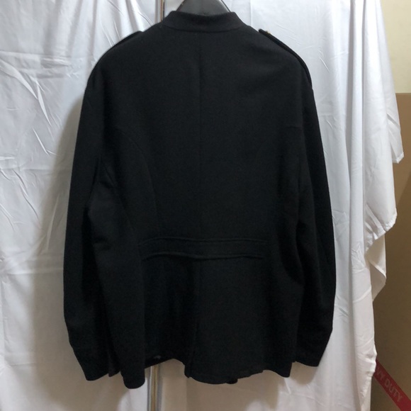 XXL RALPH LAUREN COLLECTION PURPLE LABEL Men Black Gold Button Up Officer Jacket - Picture 5 of 16